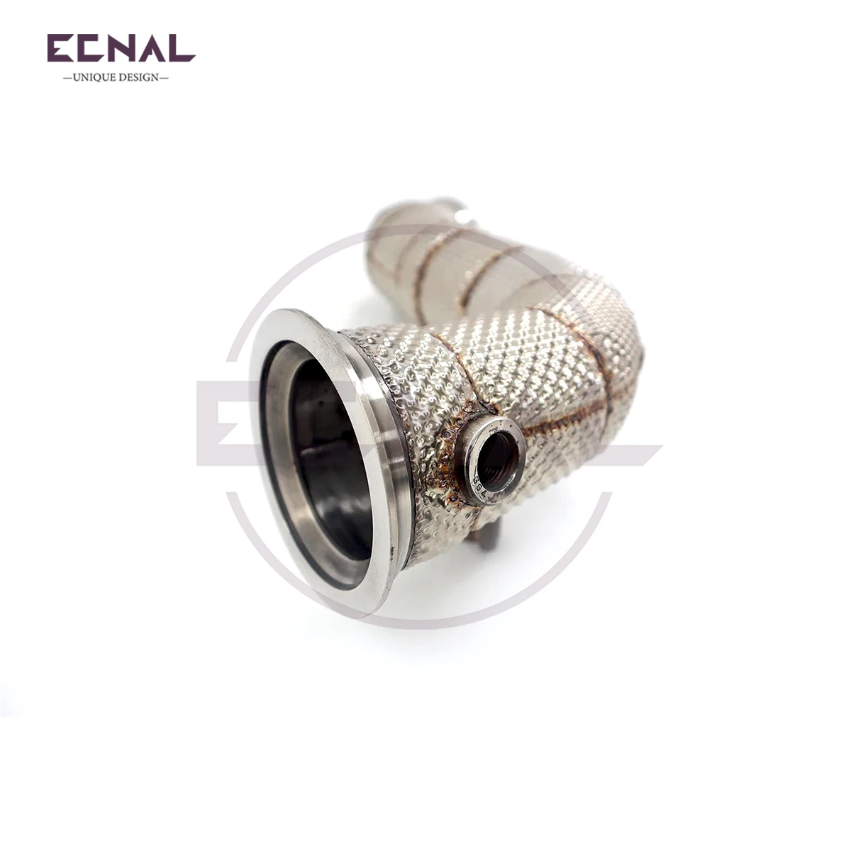 

Ecnal Exhaust Downpipe for Mercedes Benz w205 C200 c250 c260 c300 CLS200 CLS260 CLS300 C257 2.0T 2015-2019 SS304 Exhaust System