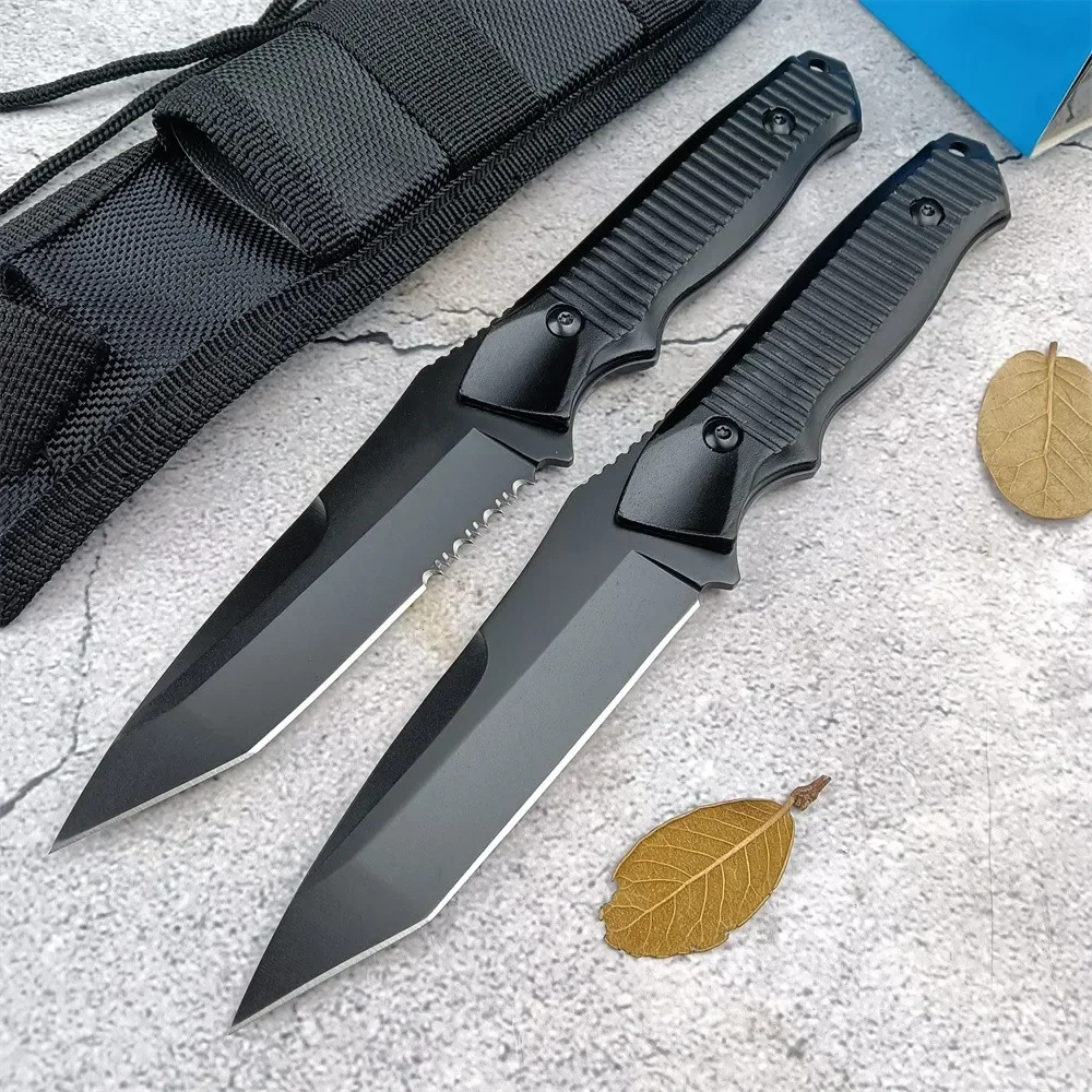 Portable Tactical BM 141BK Nimravus Tanto Fixed Blade Knife 154CM Steel Aluminum Alloy Handle Outdoor Camping Hunting EDC Knives