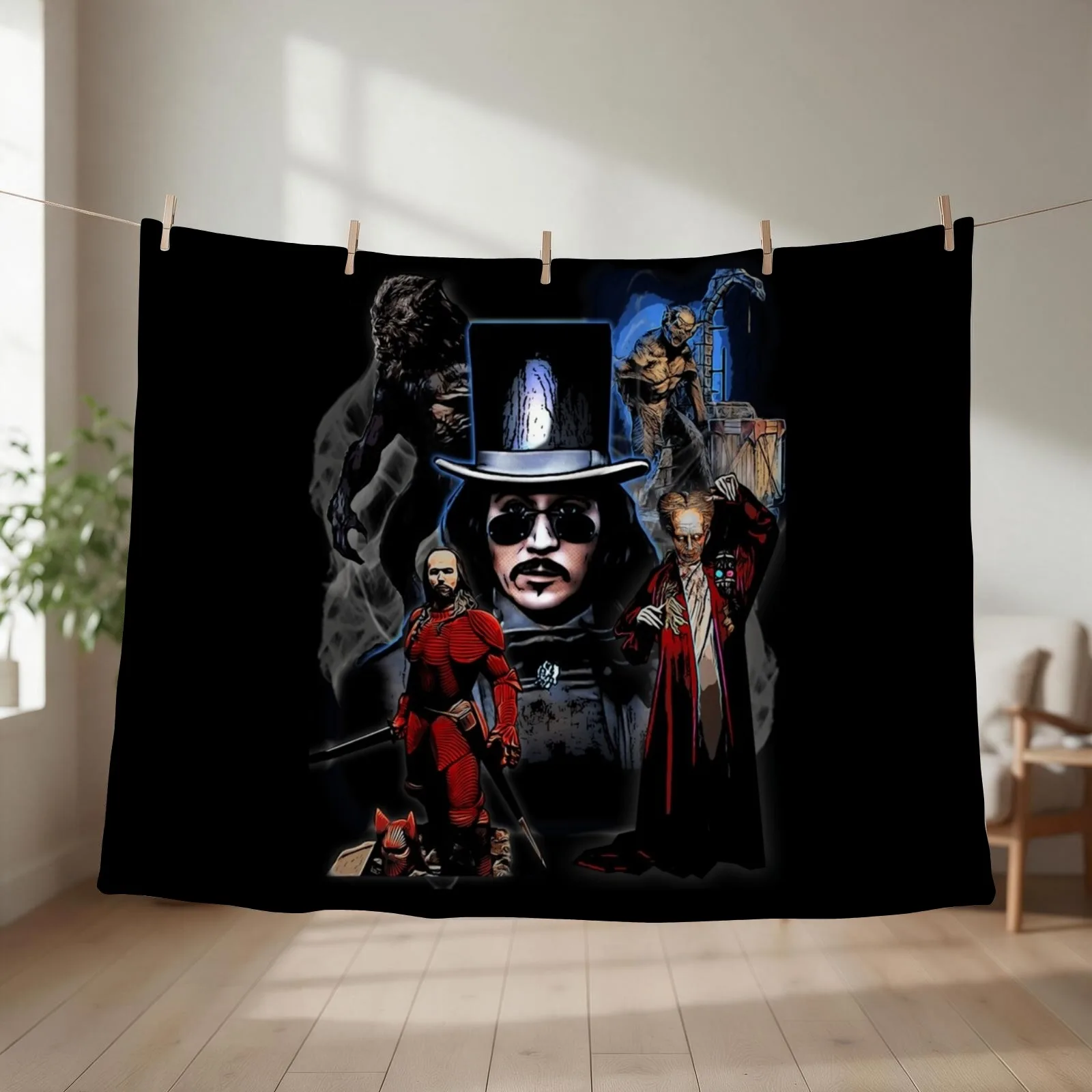 bram stokers Dracula Classic . Throw Blanket couch cozy soft plush fuzzy picnic outdoor blanket