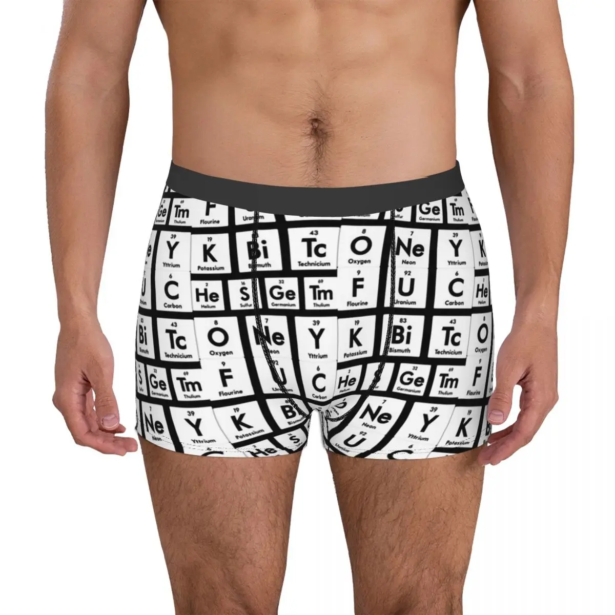 Periodic Table Joke Elements Gift Chemistry Chemist Science Scientist Underpants Homme Panties Man Underwear Shorts Boxer Briefs