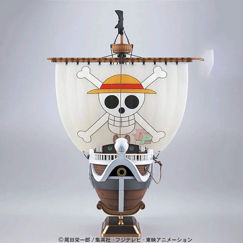 Bandai Seafarer Series Around The Pirate Ship Going Merry Gold Meri, One Piece Model Desktop Box Decoration