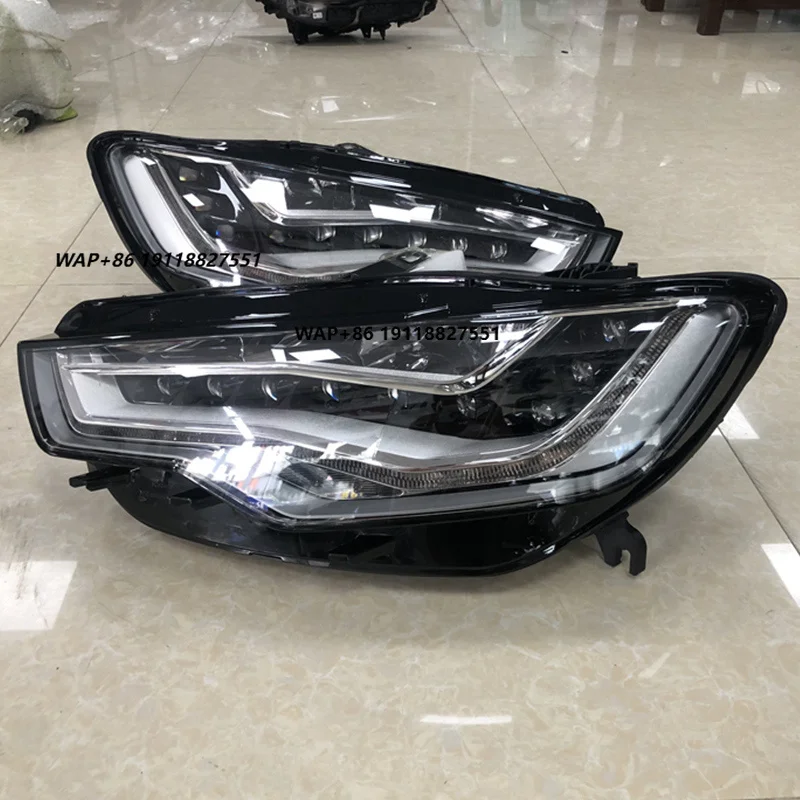 Original LED Headlight Assembly for  S6 A6L A8 S8 C7 Longzhu Lamp Upgrade with 6000k Color Temperature New Condition
