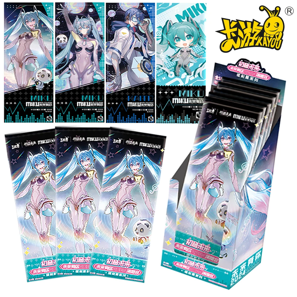 

Новая оригинальная коллекция Kayou Hatsune Miku, лазерная карта для билетов, популярная семейная виртуальная идол, рождественская изысканная карта, подарочная игрушка