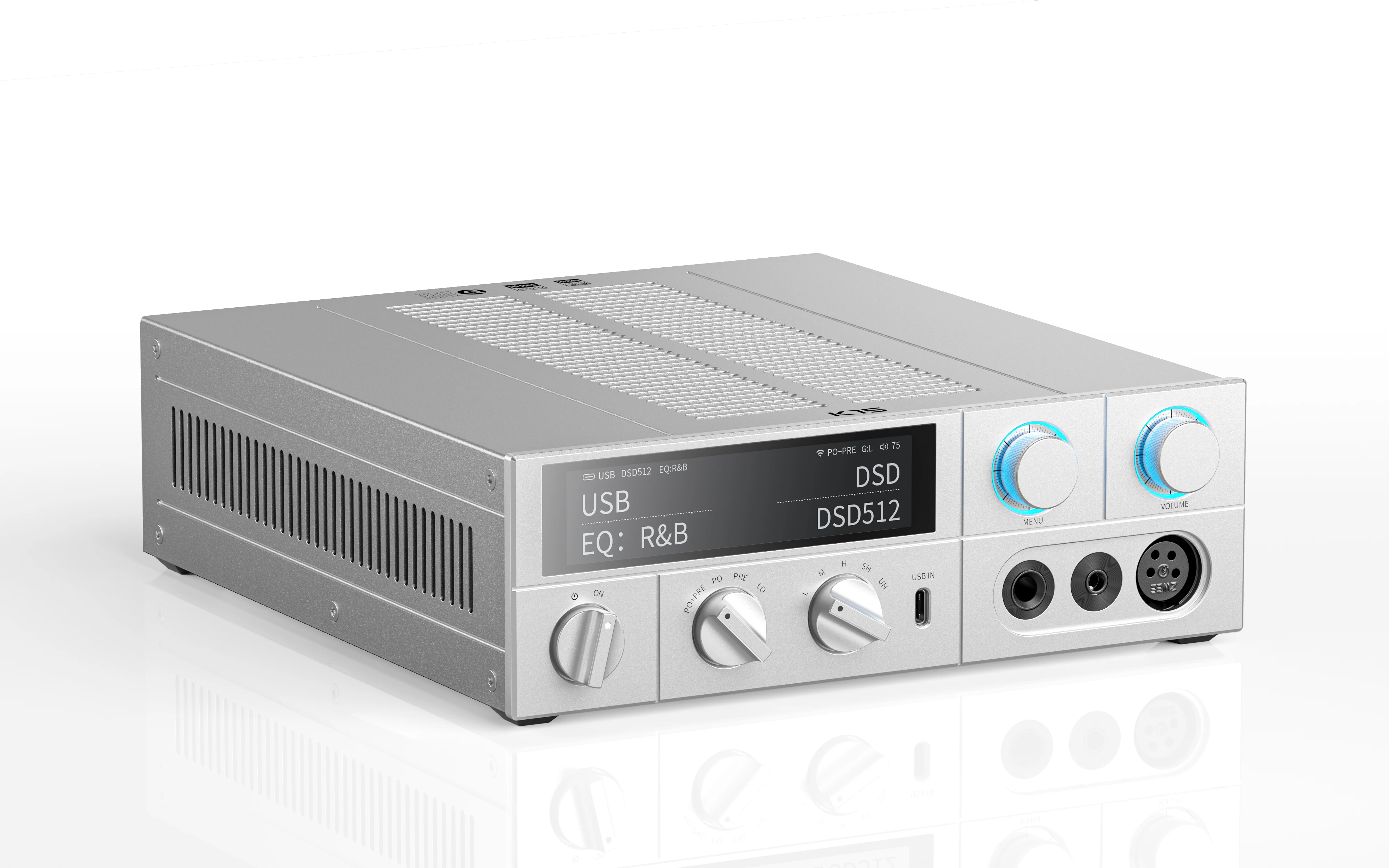 

FiiO K15 Desktop DAC Headphone Amplifier High-end AKM DAC AK4497S*2 With 3.93-inch Touchscreen 2.4G/5G Dual-band WIFI