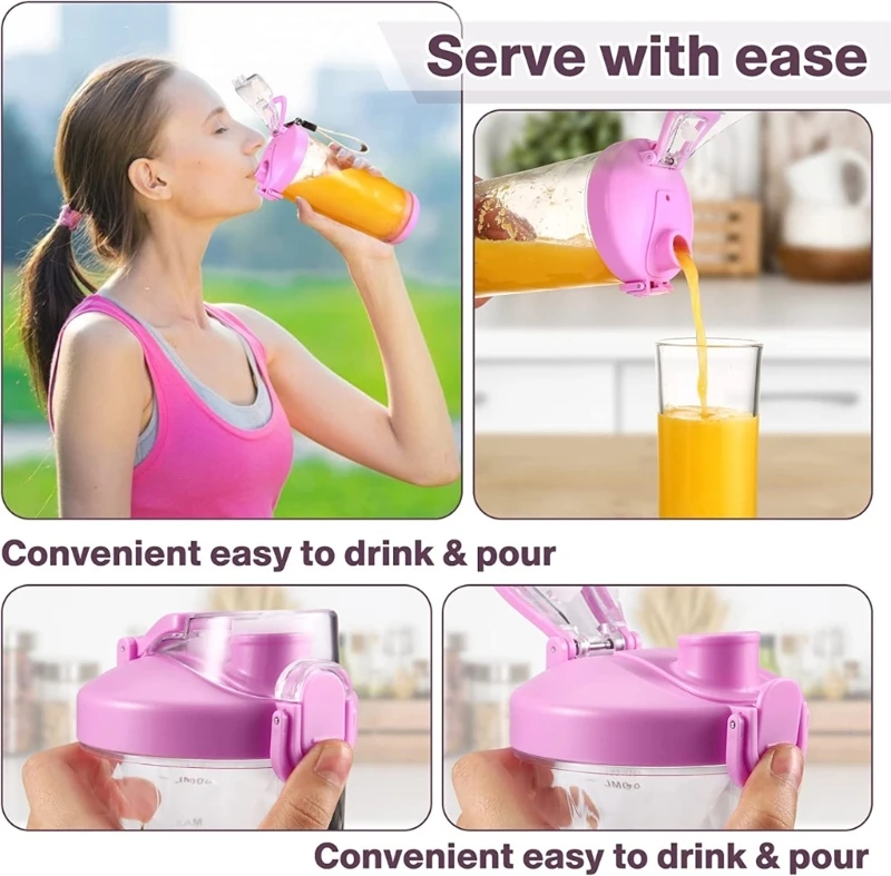 มินิผสมชาร์จผลไม้คั้นน้ำผลไม้ IPX7 สำหรับห้องครัว GYM Travel Office BPA ฟรี Dropship