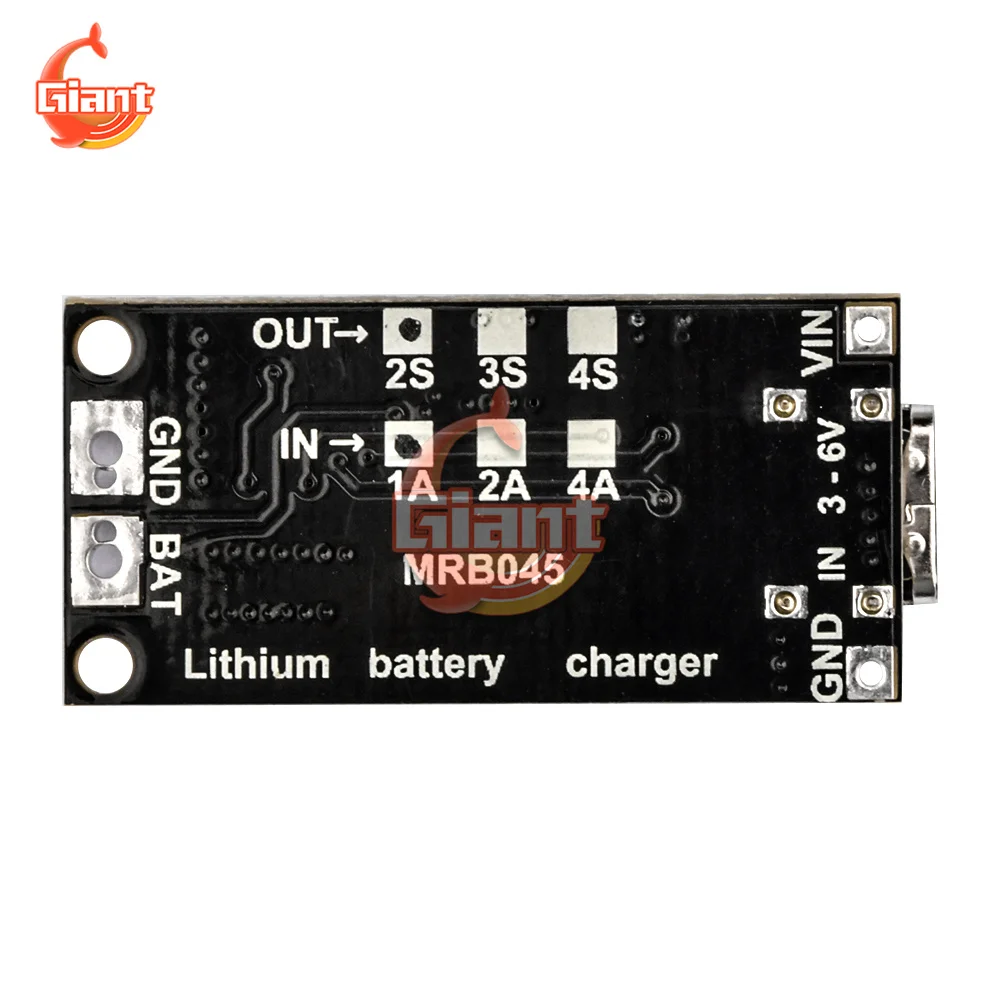 Type-c BMS 2S 3S 4S Chargeur 18650 Polymère Li-Ion 7.4V 11.1V 14.8V à 8.4V 12.6V 16.8V 1A 2A 4A Augmenter la Puissance Banque Module De Charge