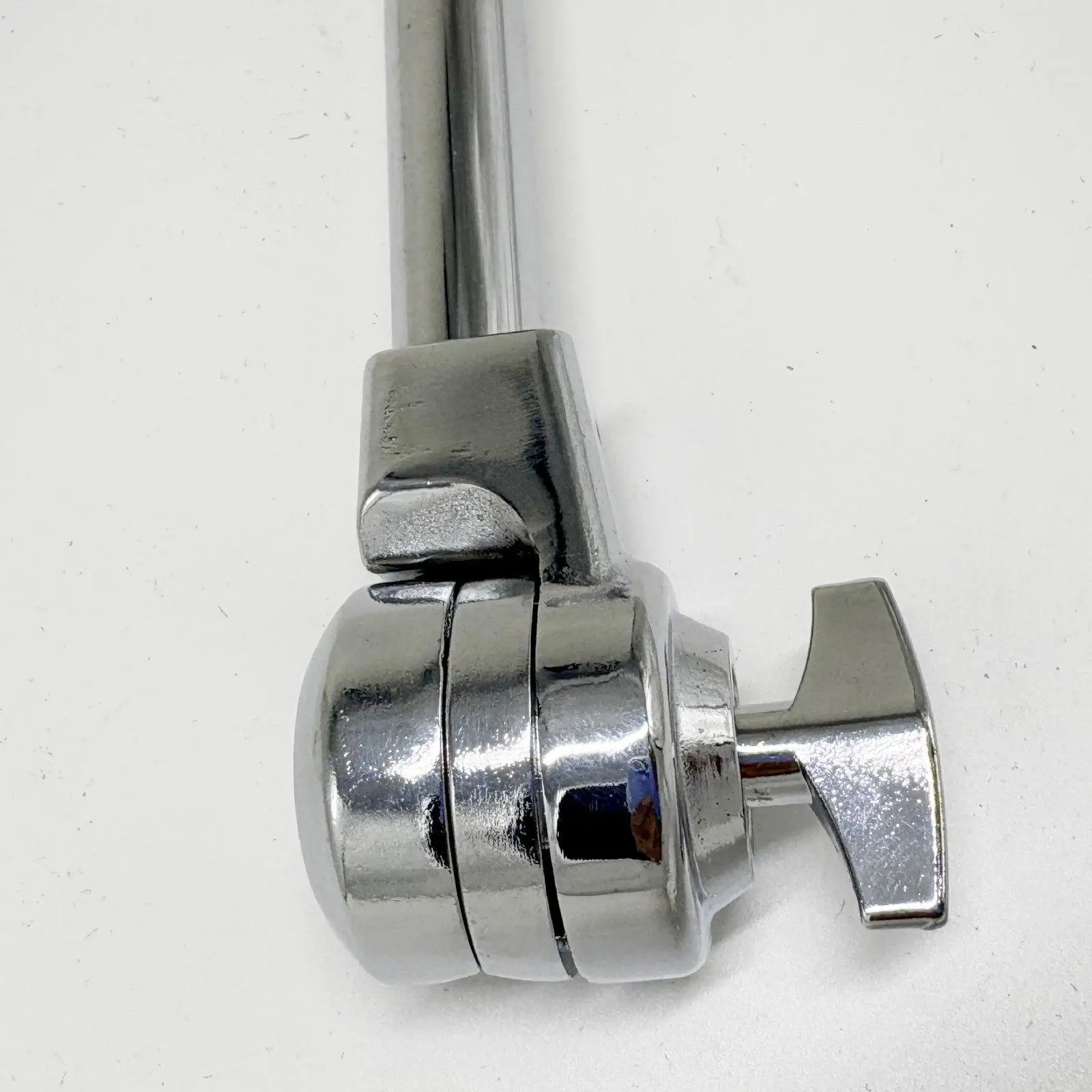 Cymbal Holder with Clamp Double Plated Zinc Alloy Rugged Extension Arm Percussion Accessory for Tight Drum Layouts
