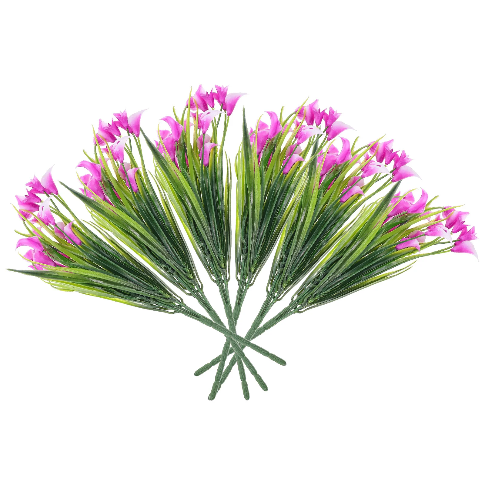 

6Pcs Realistic Common Artificial Plants for Wedding Party Home Office Vase Decoration DIY Fake Plant Arrangement