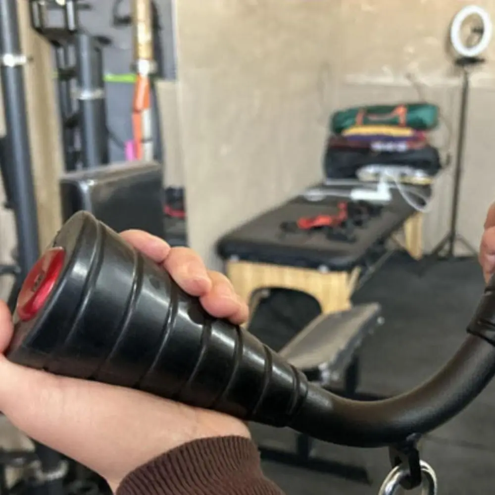 V 字型フィットネスグリップハンドル円錐形ノンスリップジムスポーツハンドル筋肉増強握りやすい重量挙げグリップハンドルバックプル