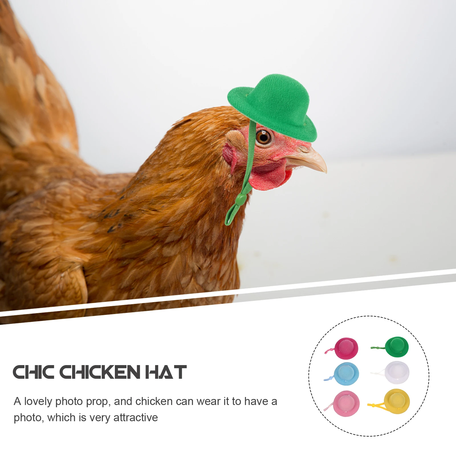 

6 Pcs Hats Chicken for Chickens Supplies Bonnets Hen Small Pets Accessories Hens