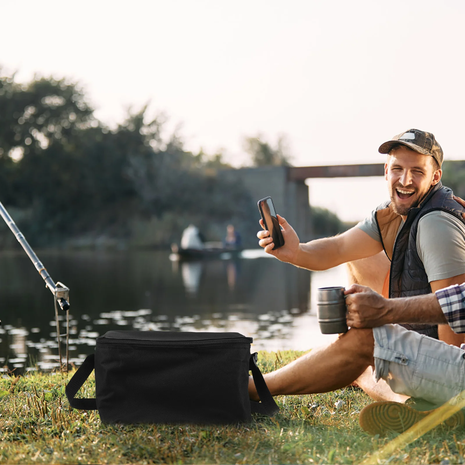 

Insulated Lunch Bag Oxford Cloth Large Capacity Portable Thermal Food Tote Bag Heat Preservation for Outdoor Work Picnic