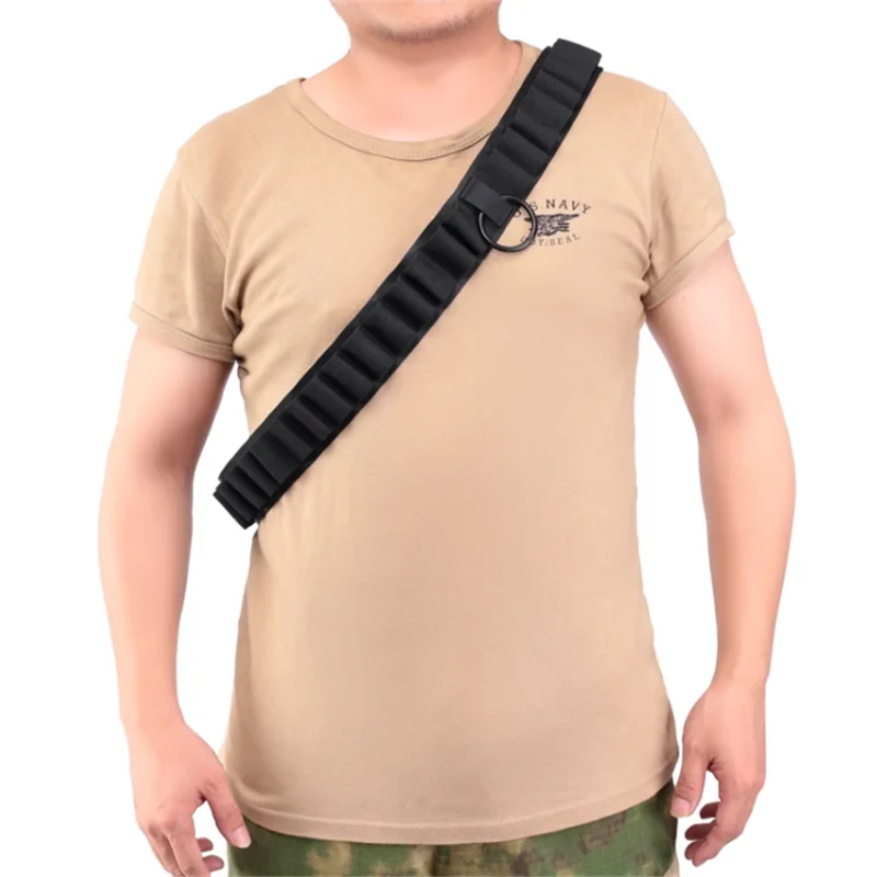 

Тактический пояс для занятий спортом на открытом воздухе, 25-луночный объемный пояс для пуль, дробовик, патронташ, 25 круглых держателей для боеприпасов