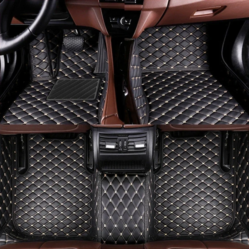 Car Floor Mats For Mitsubishi Outlander 4WD 2WD 2013 2014 2015 2016 2017 2018 2019 2020 2021 Custom Auto Foot Pads Carpet Cover image 3