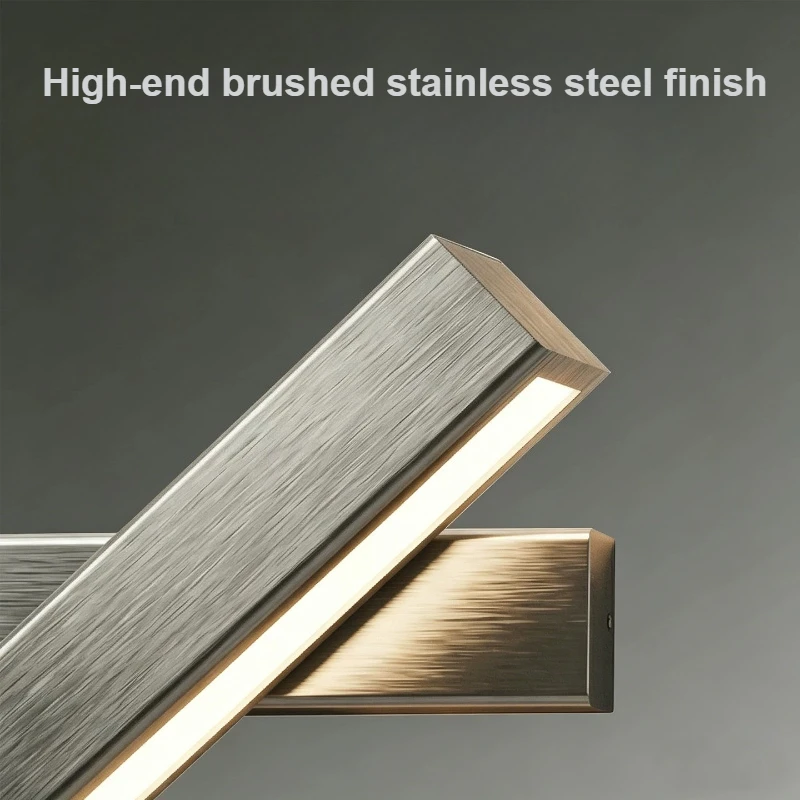 Bauhaus silver LED Wall Lamp Modern Angle Adjustable Lighting aluminum wood LED Living Room Bedroom Bedside Reading Wall Light