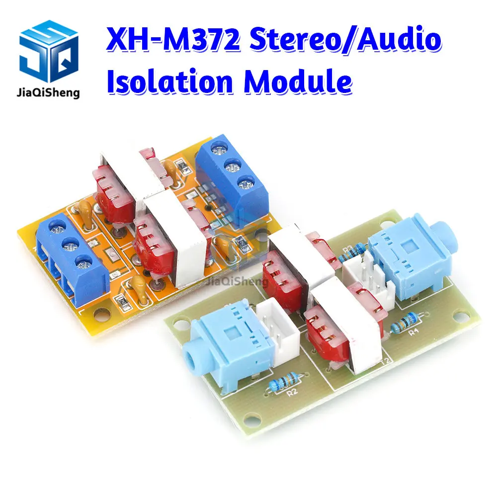 XH-M372 Stereo /Audio Isolator Vehicle Common Ground Suppression Interference Noise Isolation Module Transformer Coupler