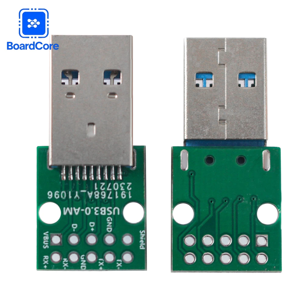 2/6PCS USB Male To DIP Adapter Female 2.54mm Type-C USB 3.0 Adapter Board