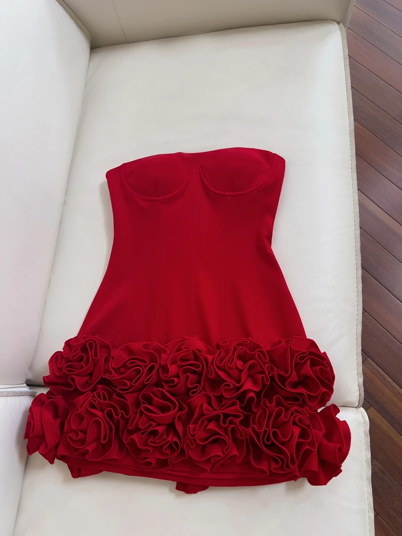 

Красное элитное платье-футляр с цветочным принтом, утягивающее талию, на молнии, сексуальное, модное, для Нового года