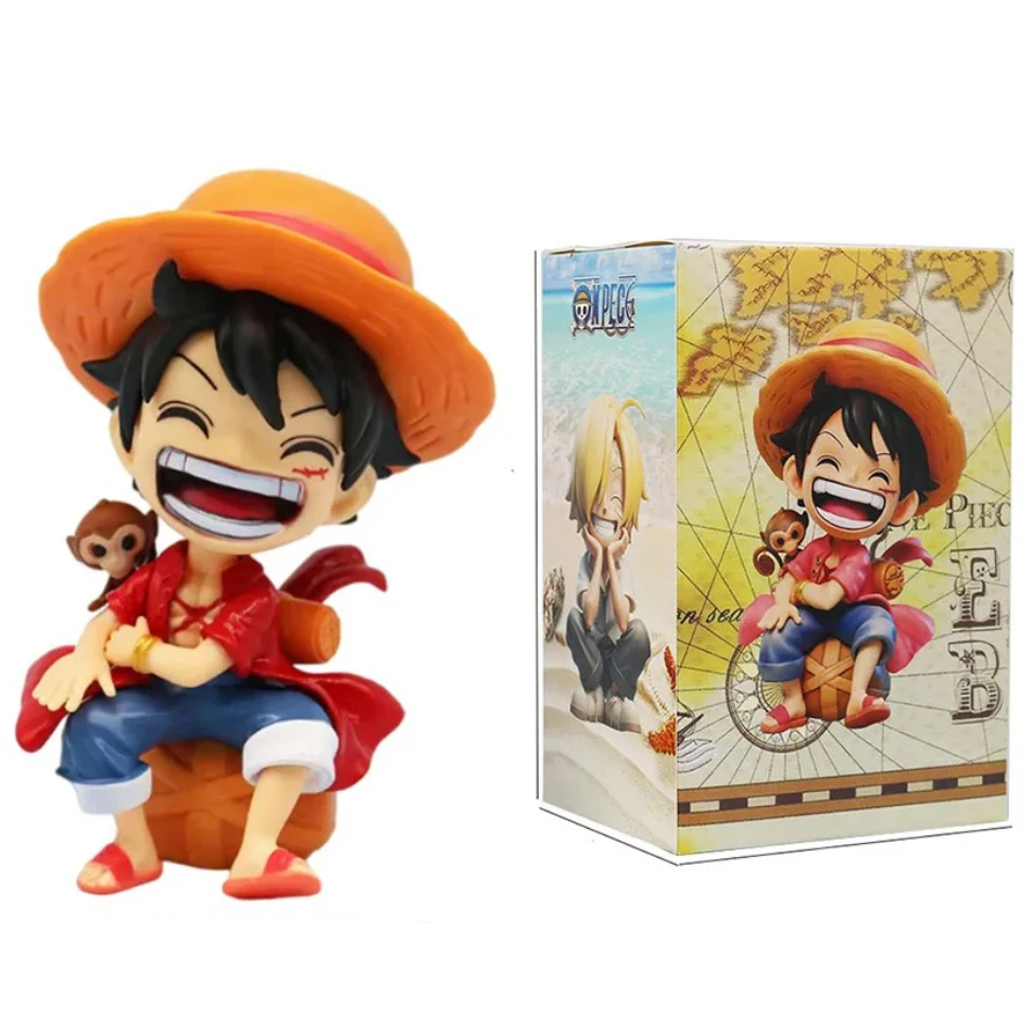13,5 CM Peripherie-Serie One Piece Luffy Solon Sanji Q-Version Sitzende Haltung Kindermodell Figur Spielzeug Geschenk Sammlerstücke – Detail 4