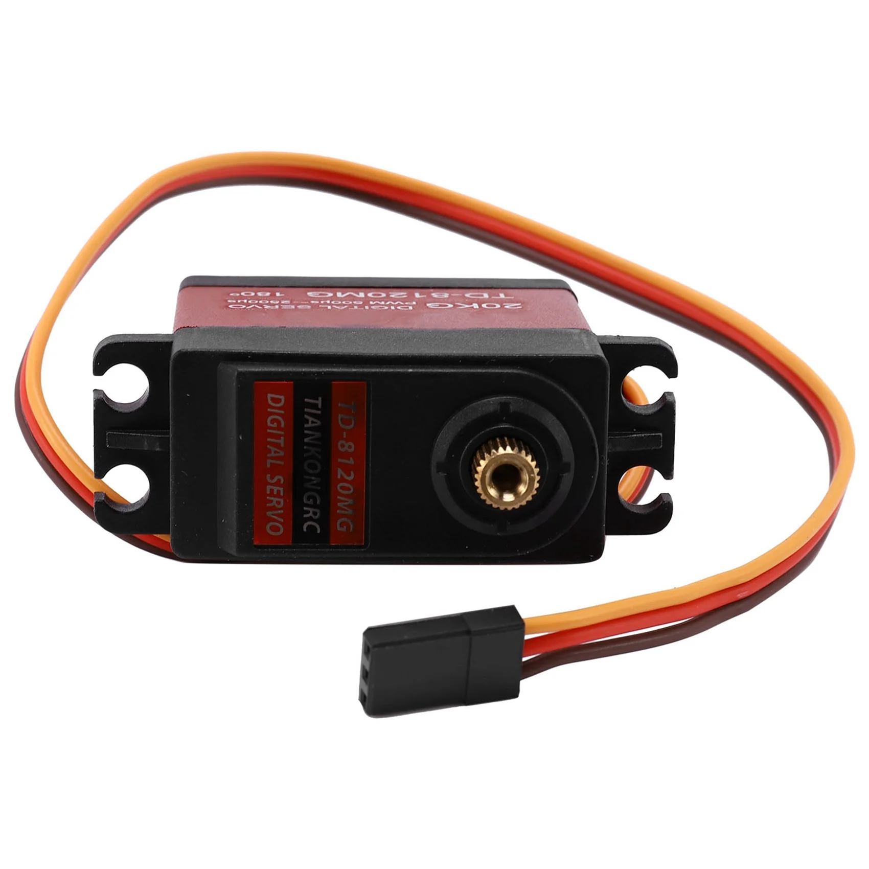 

MYMF-4X TIANKONGRC Td-8120Mg Gear Цифровой сервопривод с высоким крутящим моментом 20 кг, 180 углов для радиоуправляемой модели автомобиля с дистанционным управлением, 20 кг Serv