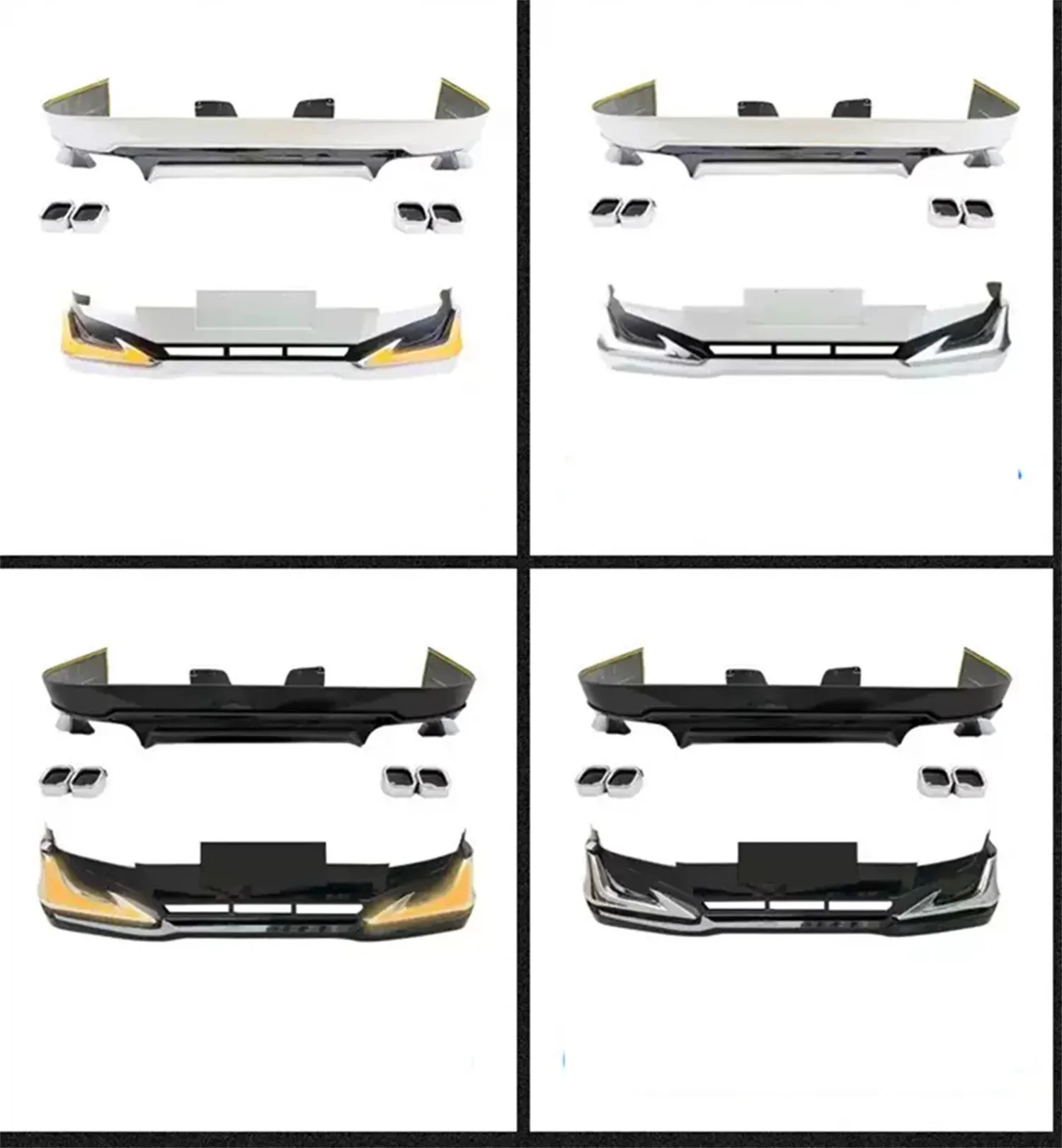 

Front Rear Bumper Surround Body Kit for Toyota land cruiser LC120 03-09 front grille Daytime Running light