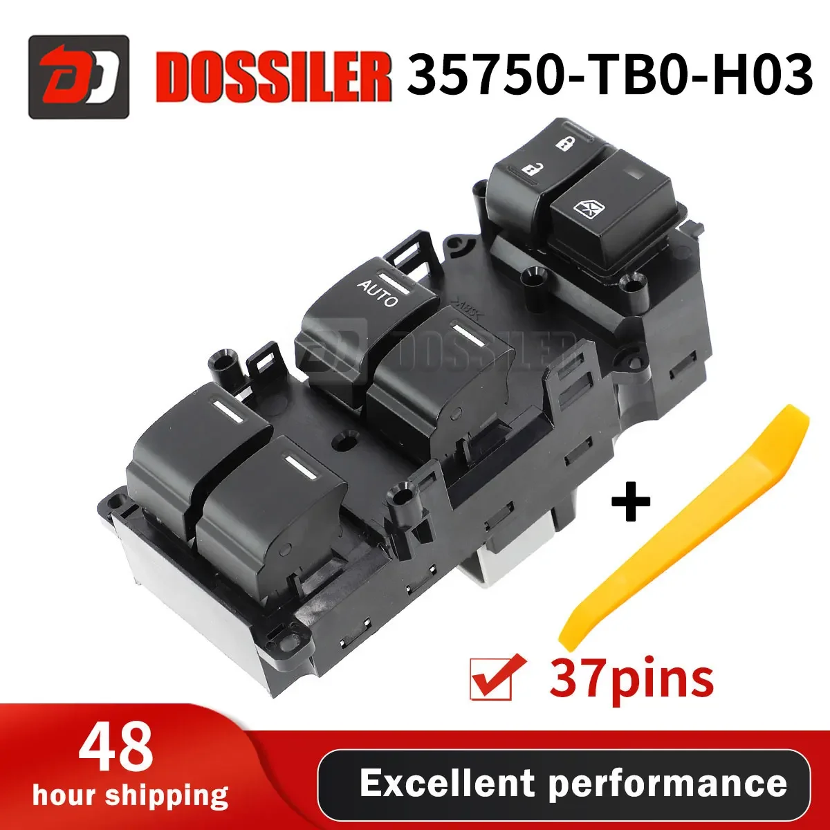 

35750-TB0-H03 Dossiler Left Side Auto Electric Power Window Control Switch For Honda Accord EX LX 2008 -2012 35750TB0H01