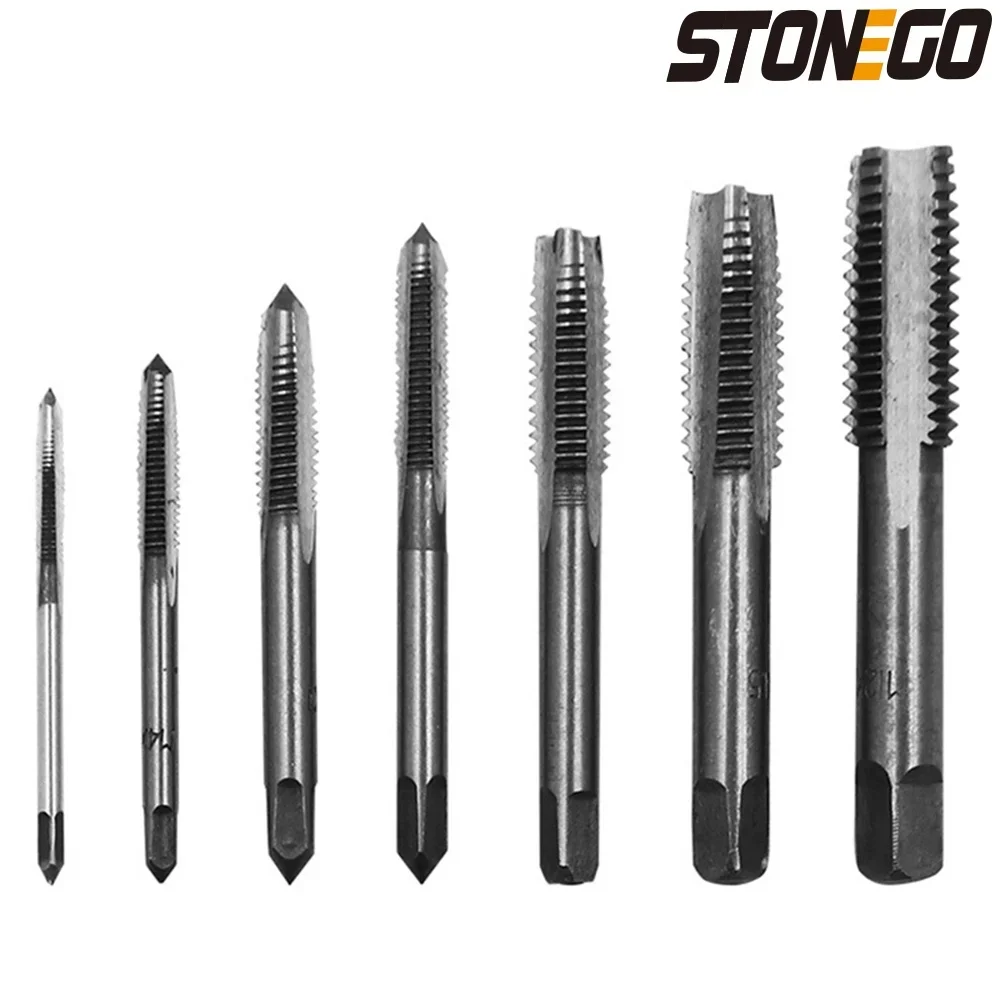 STONEGO 5PCS/7PCS Hand Screw Tap Die Wrench  Metric Plug Tap M3 M4 M6 M8 M10 M12 Met Verstelbare Tap Wrench