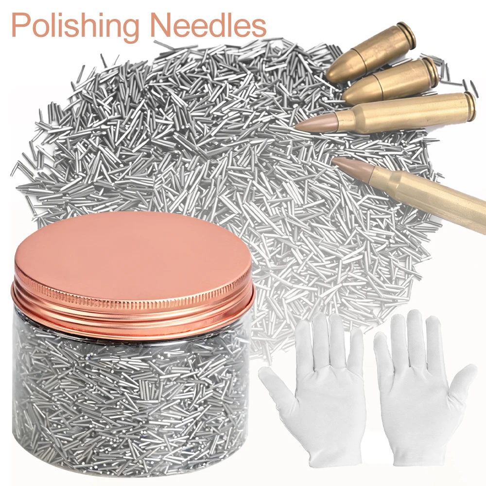1000g Stainless Steel Polishing Needles Magnetic Polishing Pins for Polishing Machine Bullet Ammo Rust Removal Polishing Clean