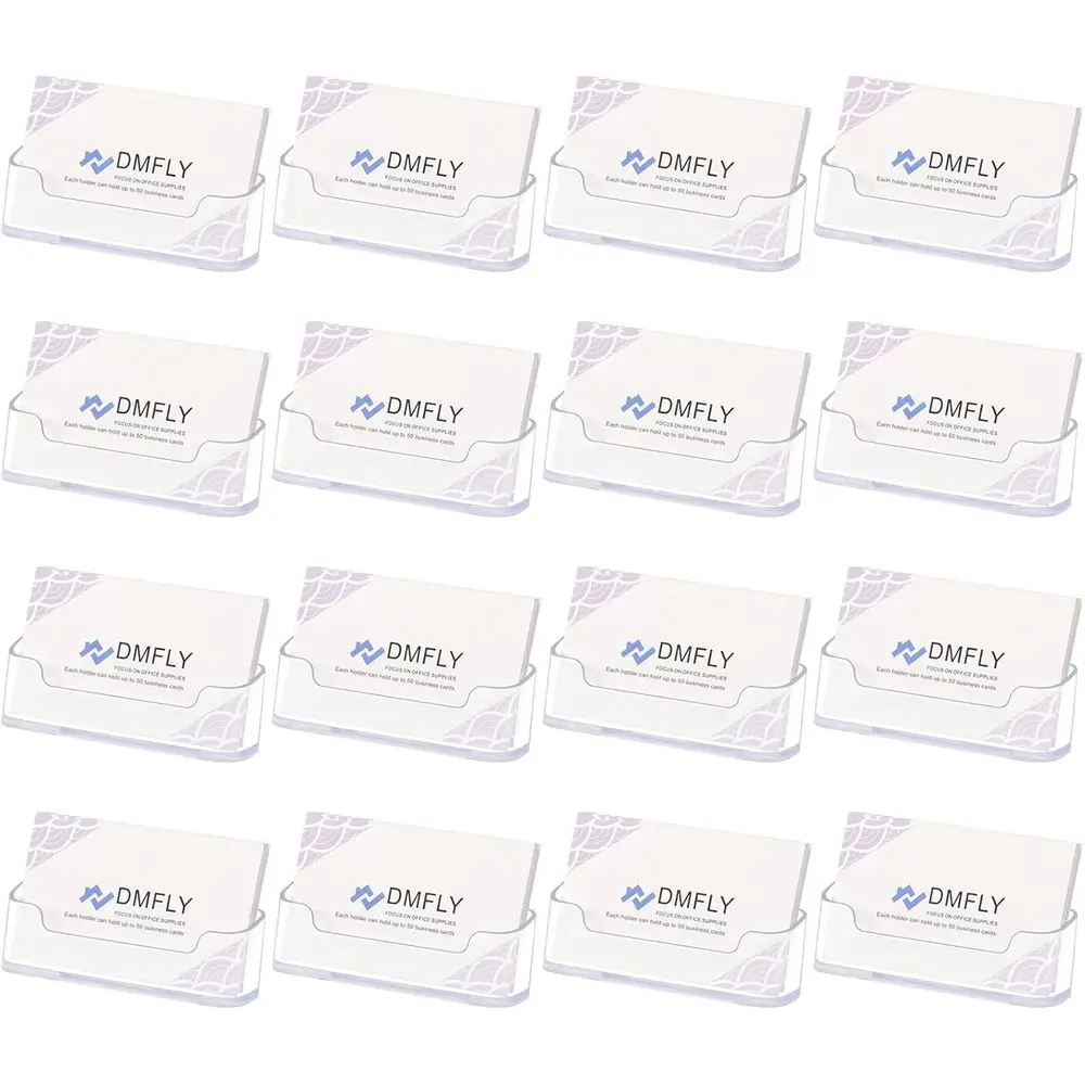 

Прозрачный акриловый держатель для визиток на 16 карманов для стола или выставочного стенда