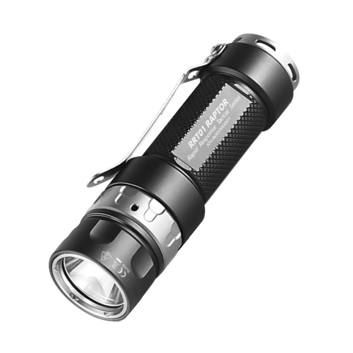 RRT01 Mini LED Flashlight 950 Lumens Rechargeable Torch Lights by 18650 Battery for Camping Self-defense Hiking
