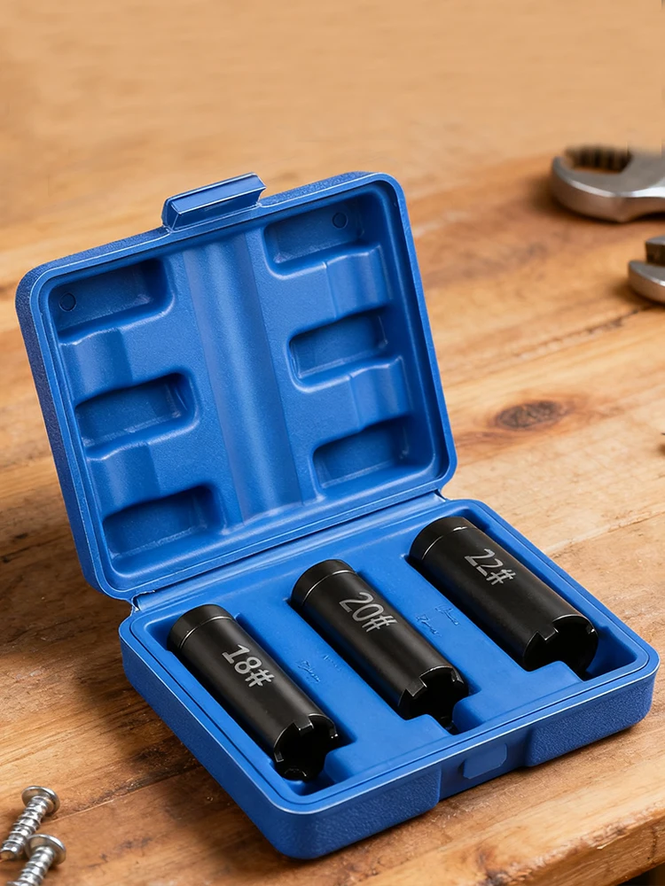 

3x Motorcycle Clutch Nut Remover 18/20/22Mm Motorcycle Repair Wrench Tool Four Claw Socket Hand Tool for Scooter Repair