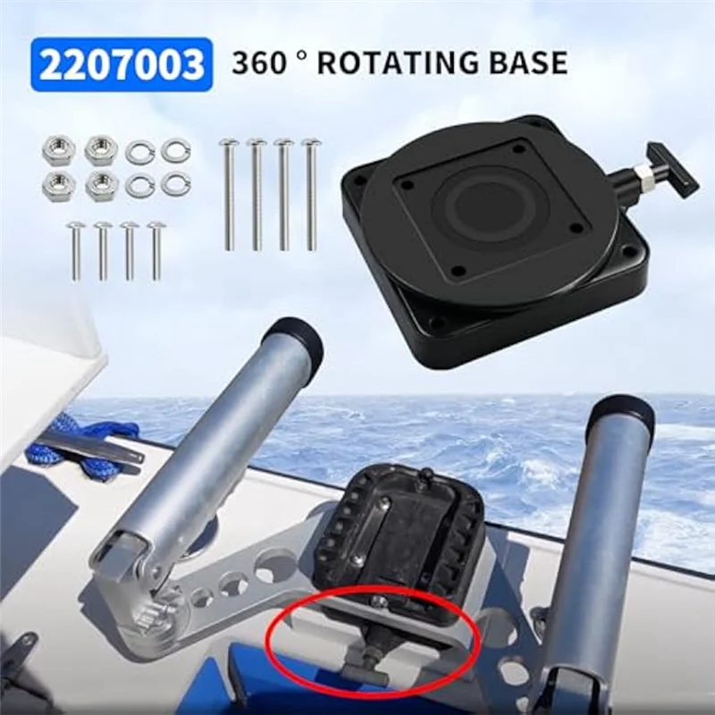 AB34-2207003 Low-Profile Swivel Base Low-Profile Swivel Mounting Base For Cannon Downrigger