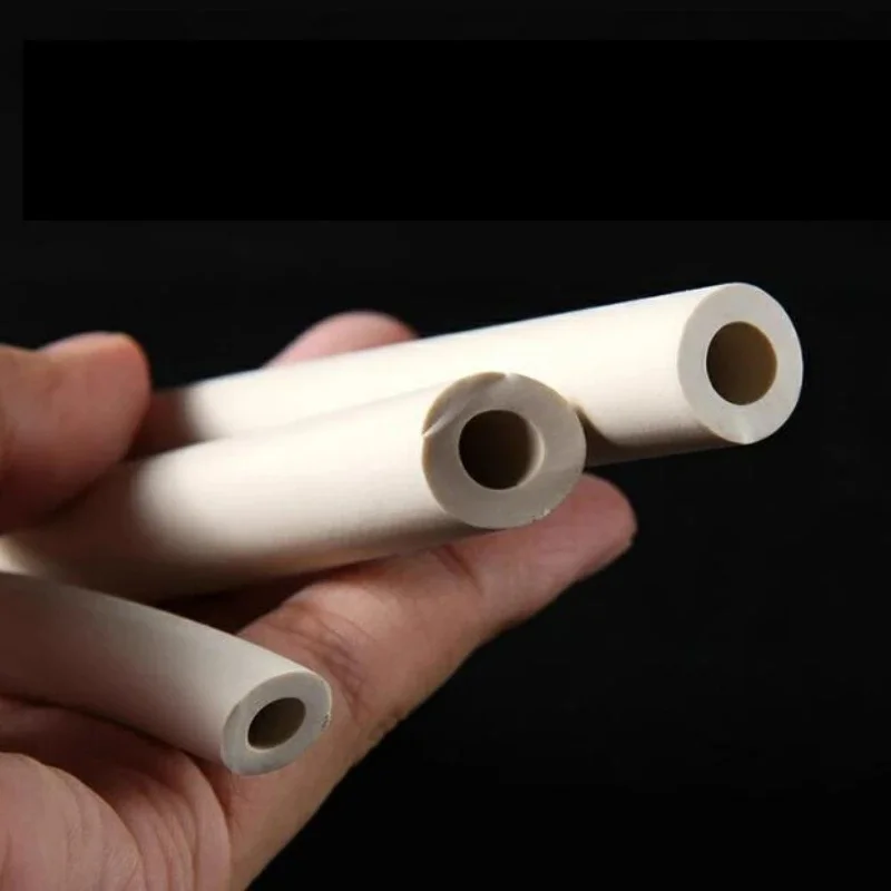 White Rubber Vacuum Pipe Tube ID 2-19mm Elastic Acid Alkali Resistant For Lab Experiment Chemical Vacuum Pump Hose