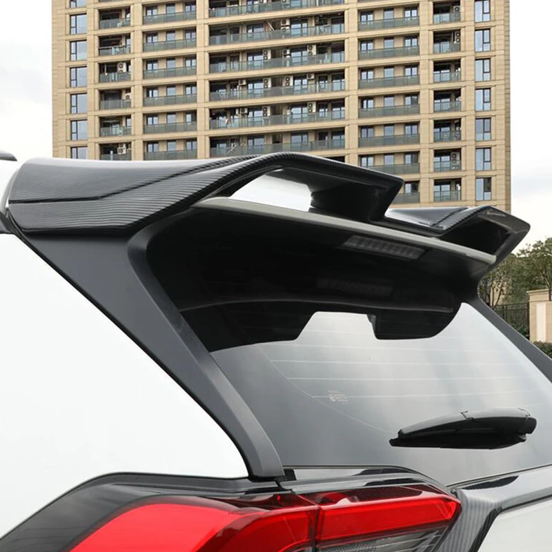 For New Toyota RAV4 Roof Spoiler Accessory Car Window Rear Lip Wing Tail ABS Material Refit Body Kit 2020 2021 2022 Year