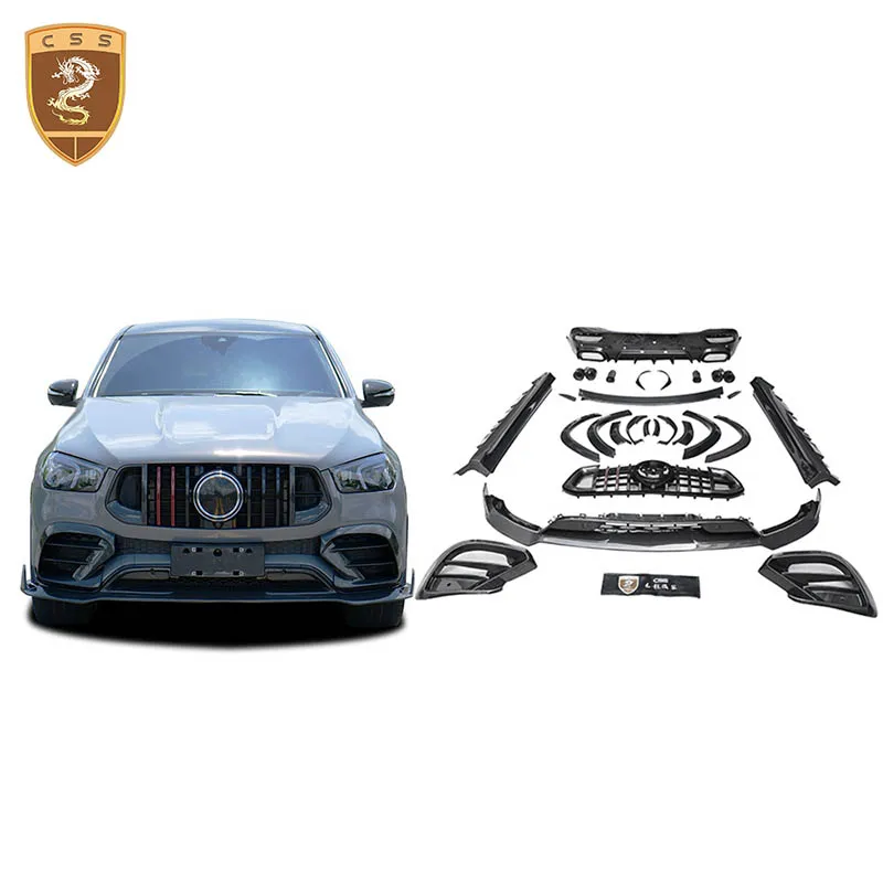 

Rear Bumper Diffuser Lip Exhaust Tube Tips For Benz GLE53 450 350 C167 2012 2022 Bb 800 Style Center Mesh Grill Wing Spolier