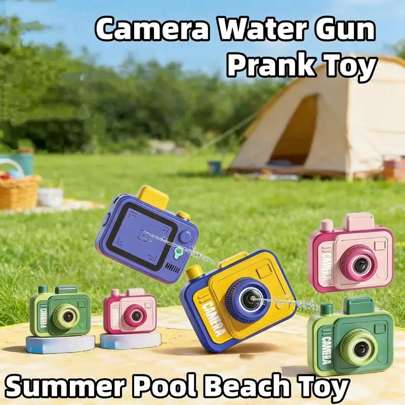 

Camera Water Prank Toy Double Spray Front Back Water Funny Surprise Gift Kids Summer Pool Beach Party