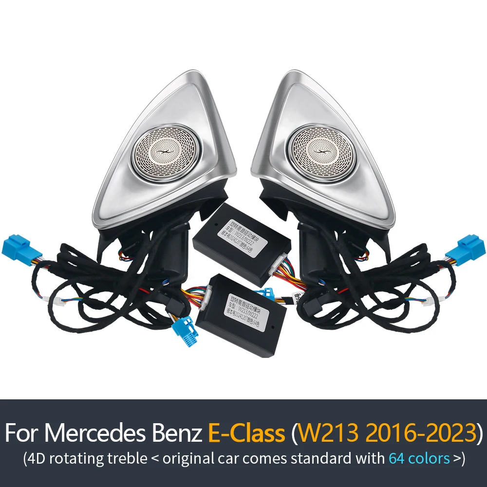 7/64 Kleur 4D Tweeter Roterende Luidspreker Voor Mercedes Benz W213 W205 X253 GLC W222 C/E/S-Klasse Auto Treble Hoorn Refit Omgevingslicht