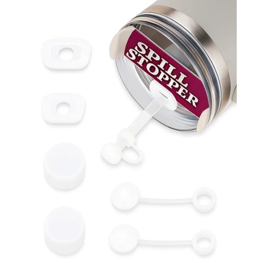 

6 шт. силиконовая пробка, совместимая с Quencher 2,0, 40 унций, 30 унций, герметичная пробка для аксессуаров для чашек, включая 2 соломинки Co