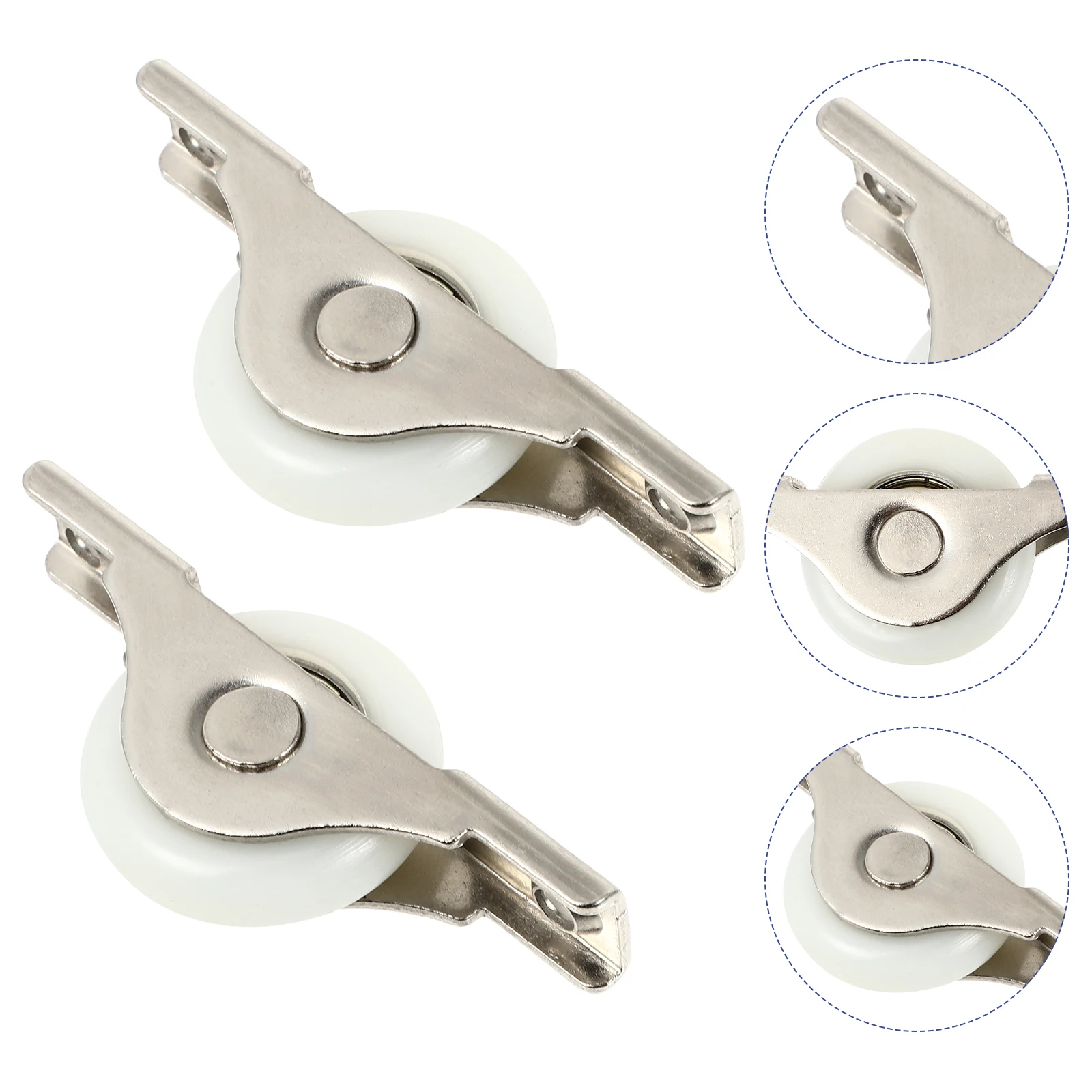 

4Pcs Sliding Pulley Nylon Cabinet Guide Pulleys for Barn Door Wheels Smooth Rolling Closet Roller Adjustment Heavy Duty Mute