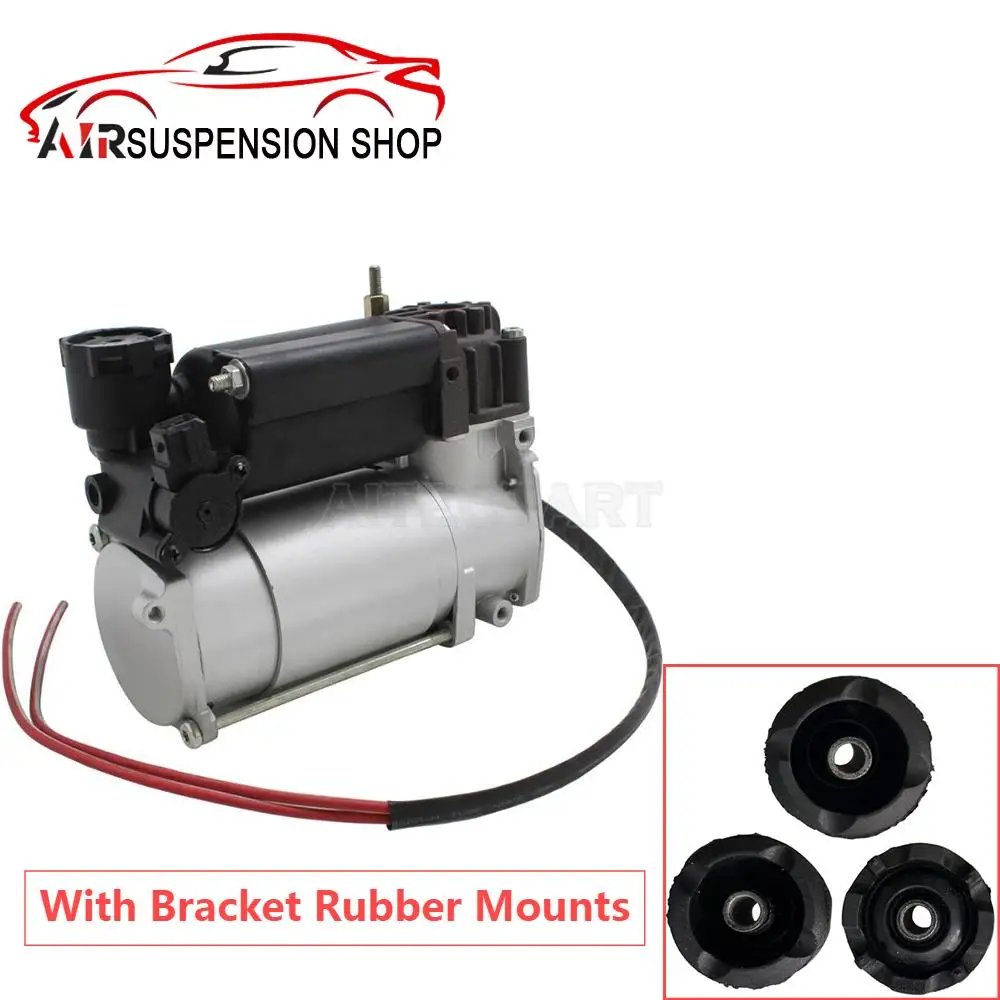 For BMW 5/7 Series E39 X5 E53 E66 E65 Air Suspension, 1x Air Compressor With Bracket Rubber Mounts - Airsusfat Car Accessories