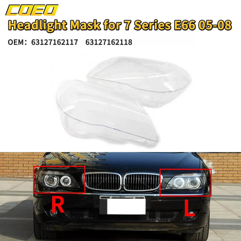 

Headlight Mask For BMW 7 Series E66 05-08 63127162117 63127162118