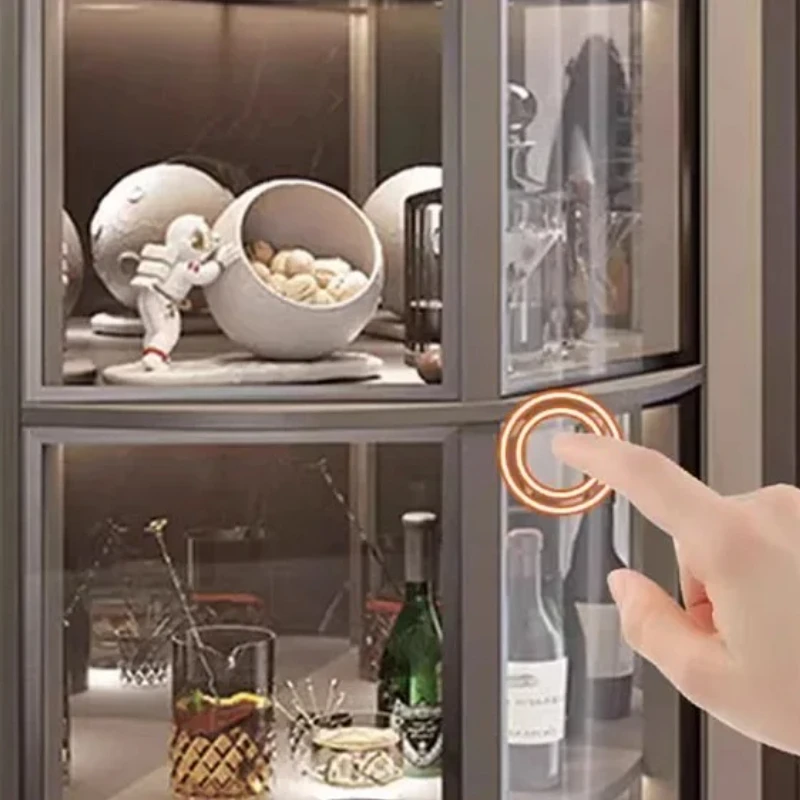 

Rack Wall Mount Wine Cabinets Living Room Floating Shelf Corner Glass Display Cabinet Open Meuble Rangement Motorhome Furniture