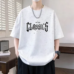 New Casual Summer Men's Short Sleeve Hooded Cotton T-Shirts Youth Fashion Top Tees Hip Hop Streetwear Loose Tshirt Outdoor Hoody