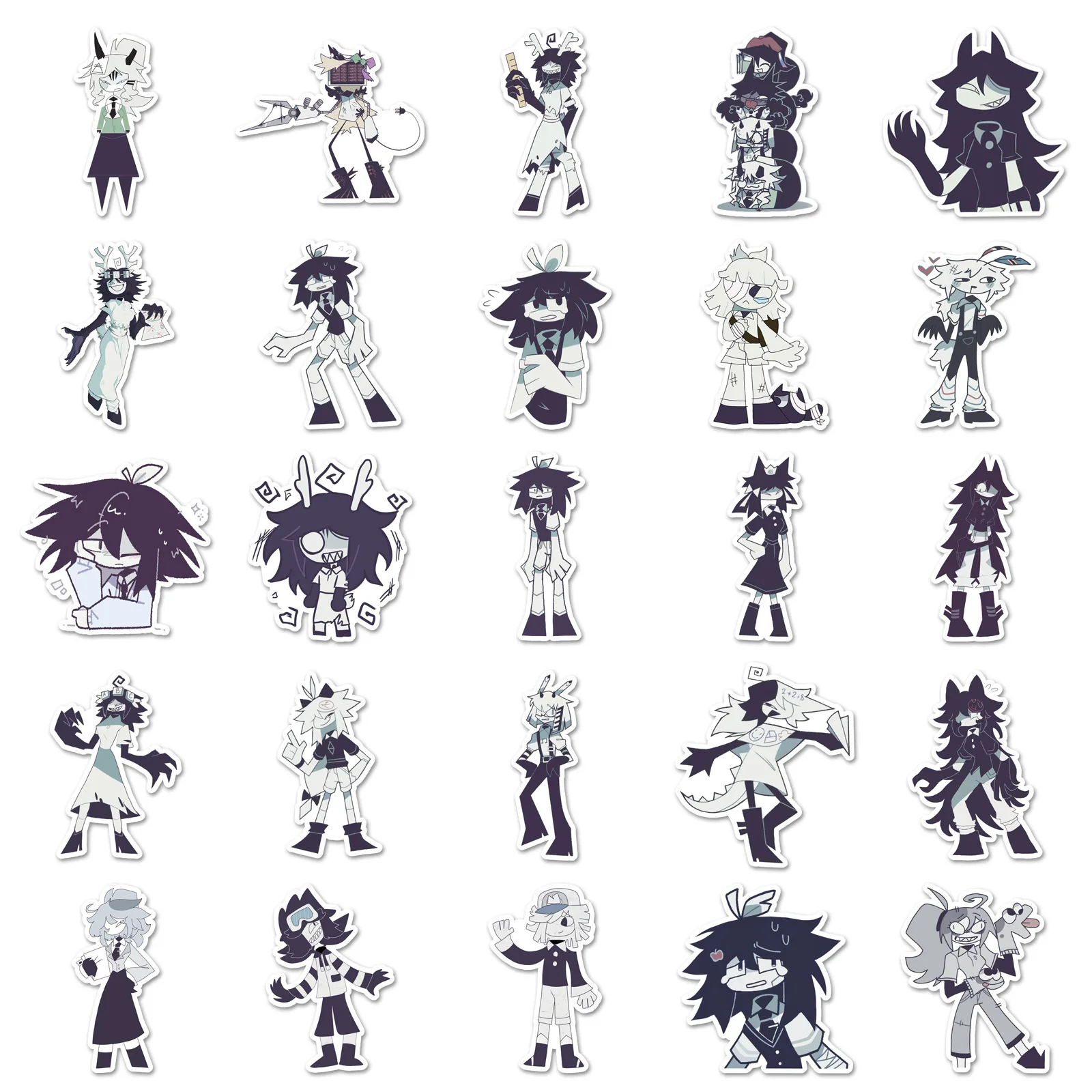 

50PCS Fundamental Paper Education Game Stickers Creative Decorative DIY Handbook Waterproof Stickers Kids Toy