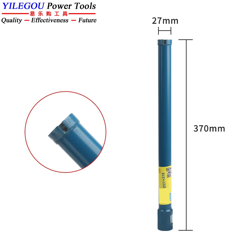 25 27 32 40 51 56 63 76 112 120 127 mm diamantboor. 370 450 mm droge diamantkernbit. 20-132 mm waterbetongatboor.