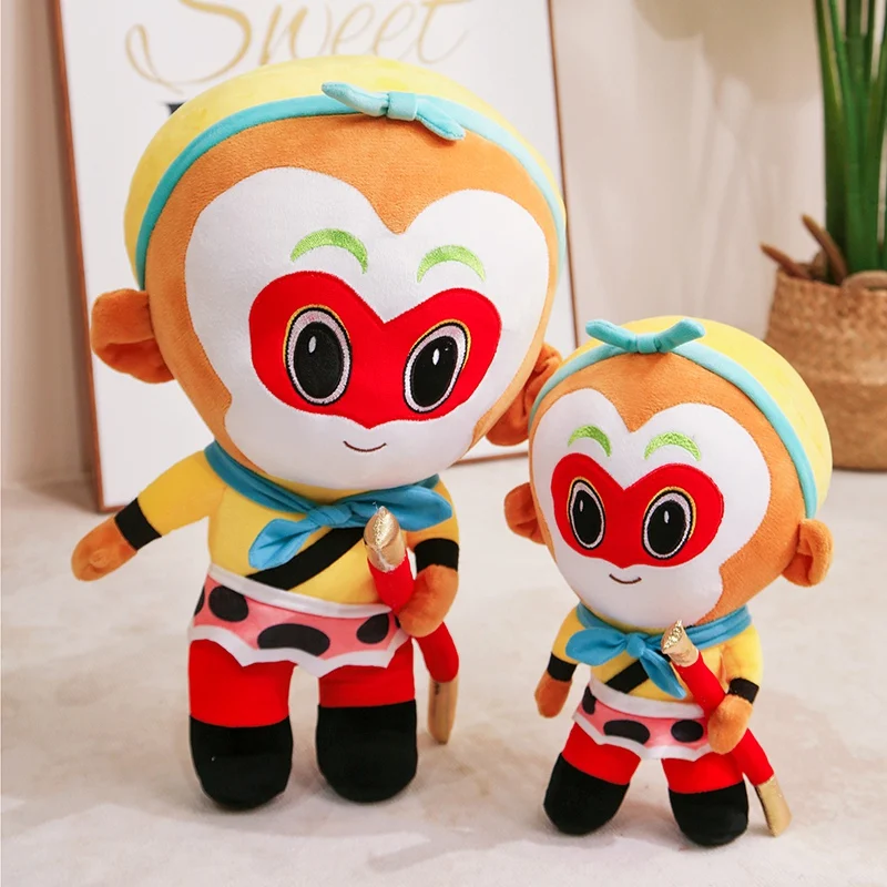 30/50/70cm Hot Sale Chinese Fairy Game Sun Wukong Plush Doll Cartoon Monkey King Animal Plush Toy Fun Doll Gift For Boyfriend