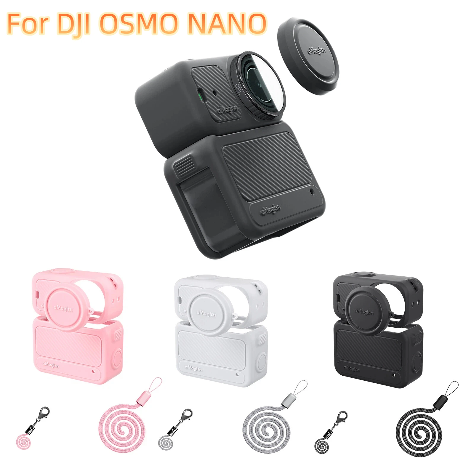 Silikon-Schutzhülle mit Trageband für DJI Osmo Nano, kratzfeste Kameraschutzhülle für DJI Osmo Nano-Zubehör