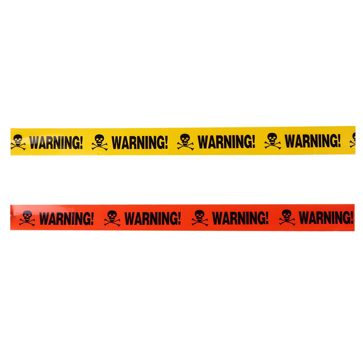 

2pcs Plastic Caution Tape Halloween Warning Isolation Belt Weatherproof Fright Barrier for Haunted Houses