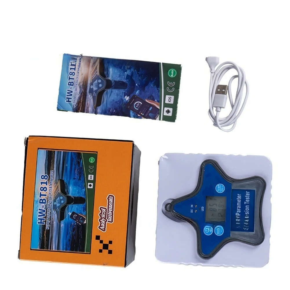 Pool Water Testing Water Quality Tester Wireless Water Quality Measurement Water Quality Tester Multi-parameter Measurement