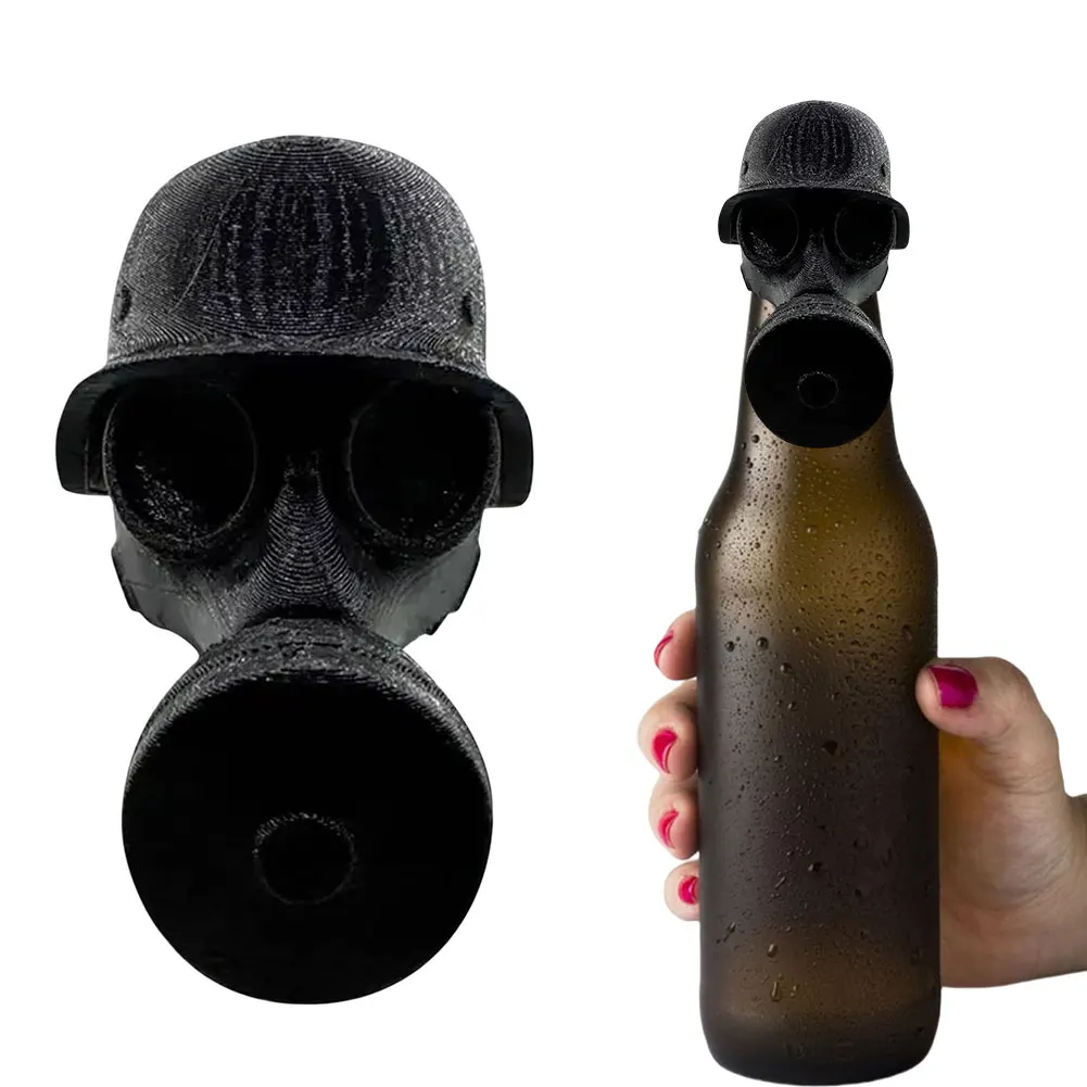 Funny Gas Mask Beer Bottle Cap Wine Stopper Reusable Beer Bottle Topper for Beer Bottle Cap Collectors
