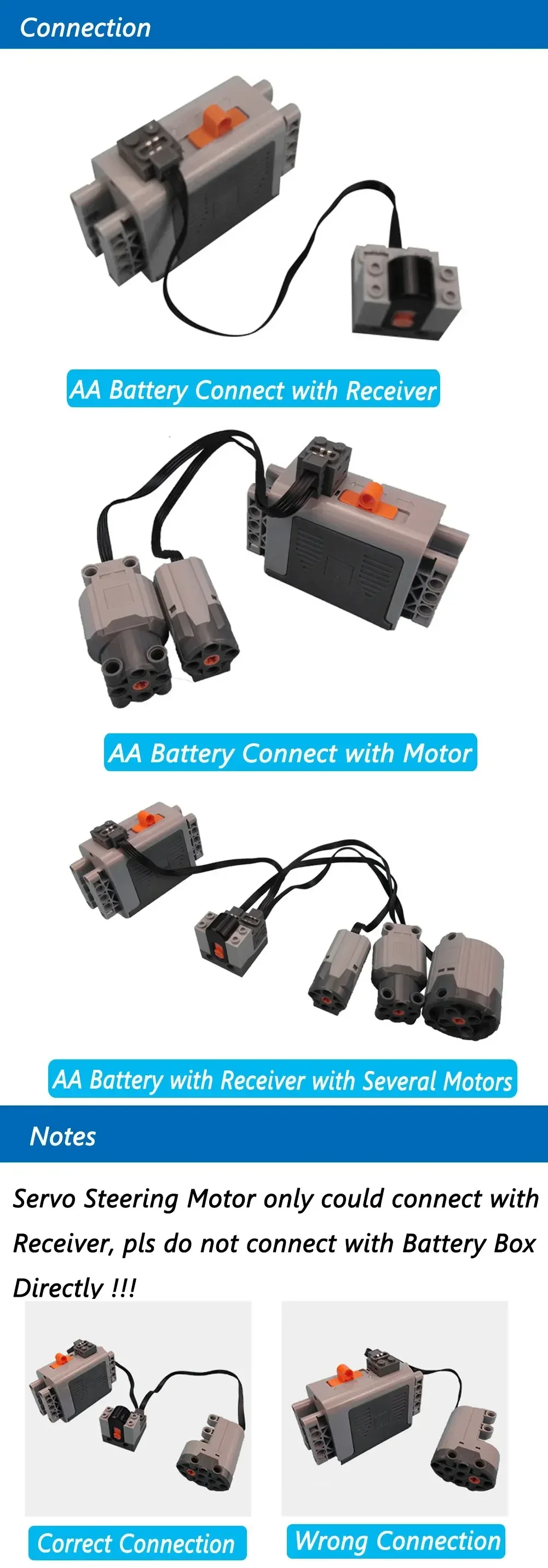 14PCS/Set Technical Motor Parts MOC Multi Power Functions 8293 8883 99012 88004 Train Motor IR Remote Receiver Battery Box Toys